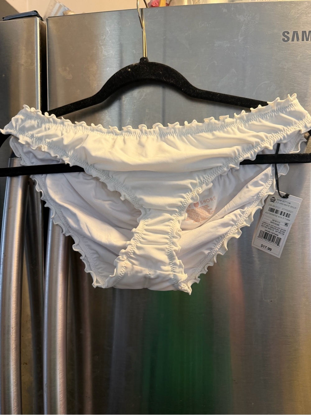 Shade & Shore White Ruffle Bikini Bottom